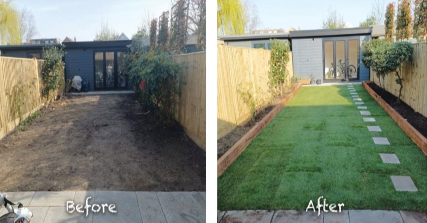 Garden transformation 7 — before and after